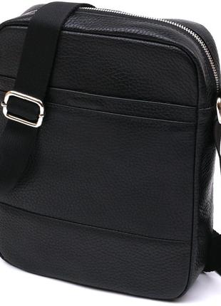 Практичная мужская сумка через плечо shvigel 16334 черный1 фото