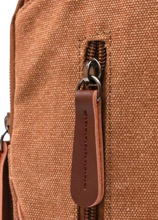 Практичная мужская сумка через плечо vintage 20389 коричневый6 фото