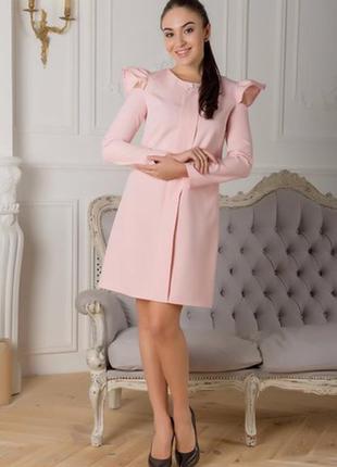 Сукня крою трапеція, оригінальний рукавчик ліхтарик