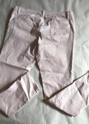 Круті ніжно рожеві штани на високій талії ( фото не передає колір😔)2 фото