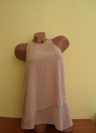 Легкая шифоновая блуза нежно розового цвета от new look1 фото