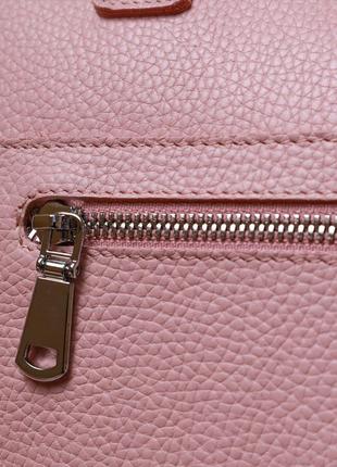 Вместительная кожаная женская сумка-шоппер shvigel 16356 розовый9 фото