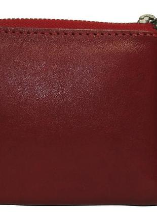 Женский красный кошелек grande pelle из натуральной кожи, женское портмоне с монетницей, глянцевое2 фото