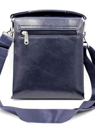 Мужская синяя сумка мессенджер, мужская сумка через плечо, синяя сумка планшетка, мужская барсетка3 фото