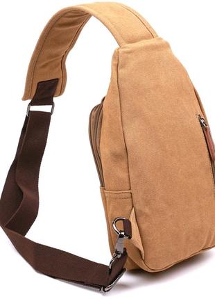 Функциональная мужская сумка через плечо vintage 20385 песочный2 фото