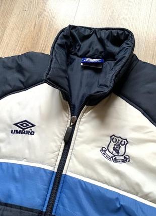 Мужcкая винтажная зимняя куртка umbro fc everton4 фото