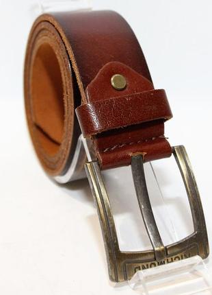 Джинсовый кожаный ремень (11489)1 фото