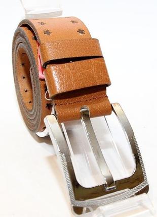 Кожаный ремень с классической пряжкой.(12606)1 фото