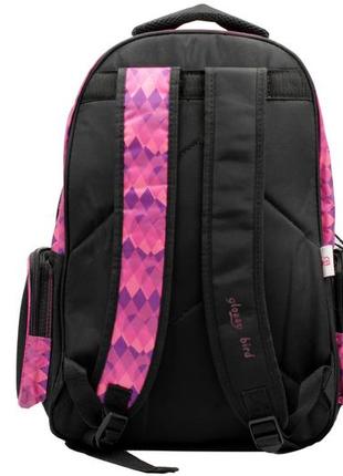 Школьный рюкзак с пеналом для девочки средних классов розовый, фиолетовый детский школьный портфель2 фото