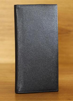 Портмоне-кардхолдер синього кольору з натуральної шкіри фірми dekol (13313)