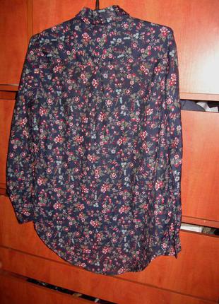 Рубашка floral navy 4