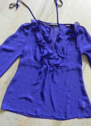 *atmosphere*фиолетовая шифоновая блуза с рюшами новая