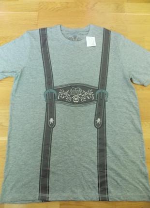 Стильно-фольклерная немецкая футболка р-р l.германия.распродажа!!!