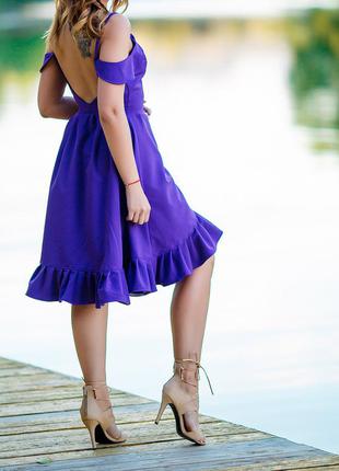 Нарядное фиолетовое платье