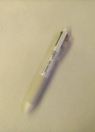 Ручка шариковая pilot frixion ball 4 4 color gel ink multi pen - 0.5 mm - white2 фото