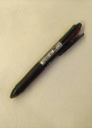 Ручка кулькова pilot frixion ball 4 4 color gel ink multi pen - 0.5 mm - black2 фото