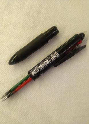 Ручка кулькова pilot frixion ball 4 4 color gel ink multi pen - 0.5 mm - black6 фото