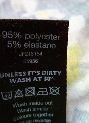 Платье футляр в ромашки.мини. 4