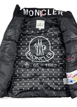 Мужская жилетка moncler, цвет черный, размер 3xl4 фото