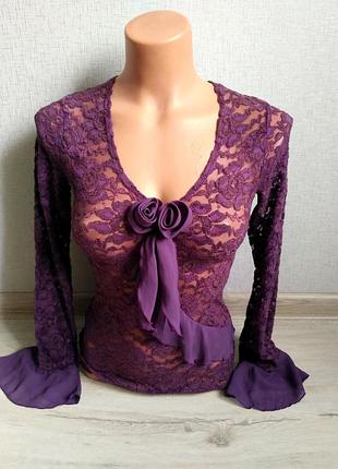 Нова гіпюрова блузка