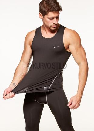 Мужская компрессионная майка nike pro combat, размер м