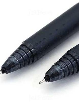 Ручка роллер pilot precise v5 rt retractable rollerball pen - extra fine - black + блокнот4 фото