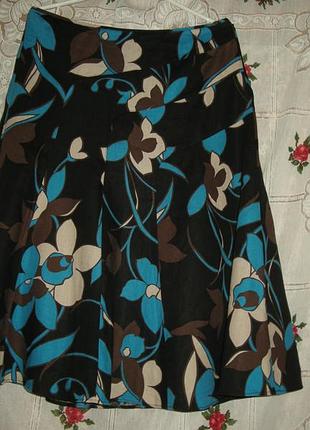 Супер юбка"monsoon"р.46,100%лен-210грн.