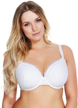 38в 85в белый базовый хлопковый бюстгальтер на мягкой чашке marks & spencer