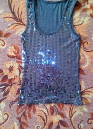 Майка с паетками