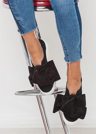 Женские слипоны с бантами