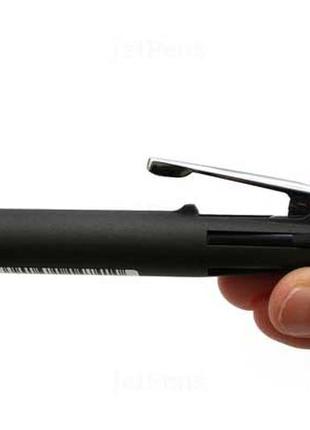 Многоцветная ручка zebra clip-on multi 4 цвета 0.7 mm  +  механ. карандаш 0.5 mm  - черный корпус5 фото
