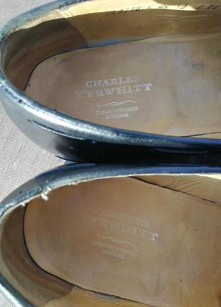 Мужские черные туфли лоферы charles tyrwhitt7 фото