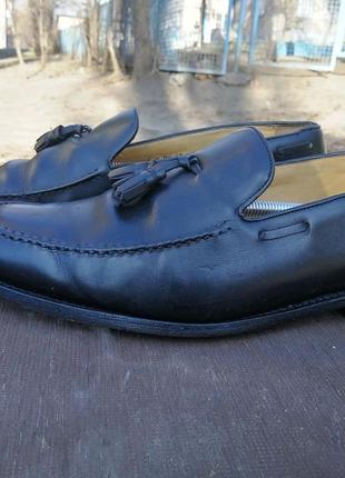 Мужские черные туфли лоферы charles tyrwhitt2 фото