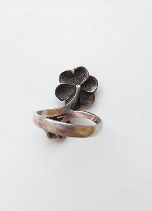 Серебряное кольцо с розами винтаж2 фото