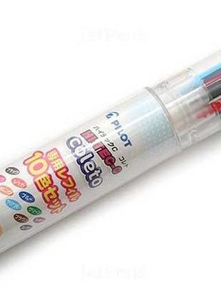 Pilot hi-tec-c coleto gel multi змінний блок pen - 0,4 мм - набір з 10 кольорів