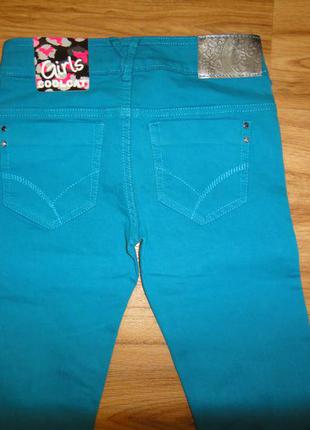 Яркие модные джинсы на девочку coolcat р. 158 - 164 (12-14 лет) стреч5 фото