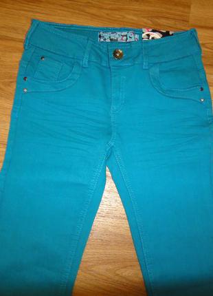 Яркие модные джинсы на девочку coolcat р. 158 - 164 (12-14 лет) стреч2 фото