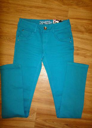 Яркие модные джинсы на девочку coolcat р. 158 - 164 (12-14 лет) стреч3 фото
