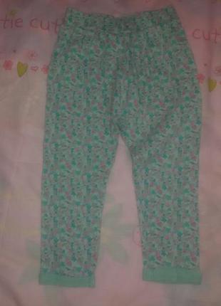 Крутязные детские летние штанижки next (некст) на девочку 2-3 года