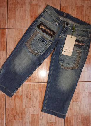 Распродаю срочно!!! интересные новые джинсовые шорты - капри!!1 фото