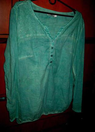 Блуза варёнка салатовая