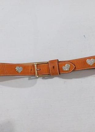 Ремінь шкіряний,нубук ,італія