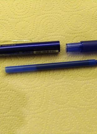 Ручка геллевая pilot frixion ball knock retractable gel pen - 0.7 mm - blue + блокнот6 фото