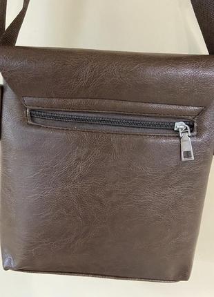 Мужская  сумка барсетка  цвет коричневый2 фото