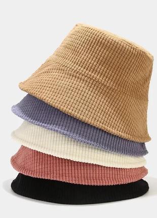 Панама вельвет сітка чорна, унісекс2 фото