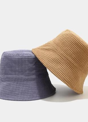 Панама вельвет сітка чорна, унісекс10 фото