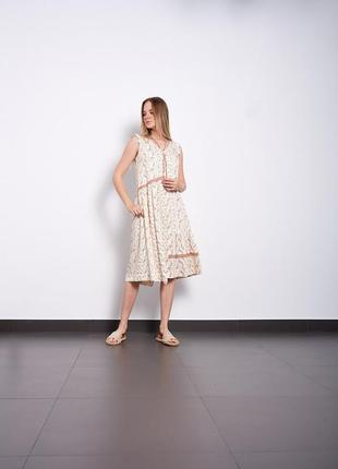 Платье летнее женское белое вирджиния pari mkpr2525