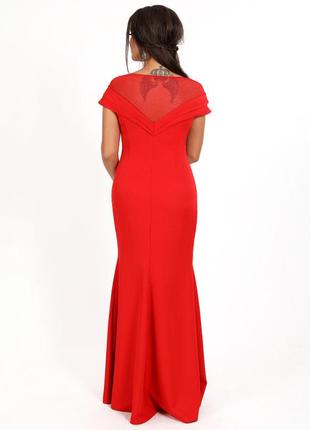 Платье женское красное вечернее enigma mkeng30883 фото