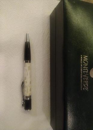 Ручка шариковая monteverde jewelria shell white коллекционная4 фото