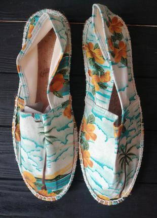 Мужские парусиновые эспадрильи  asos flora
